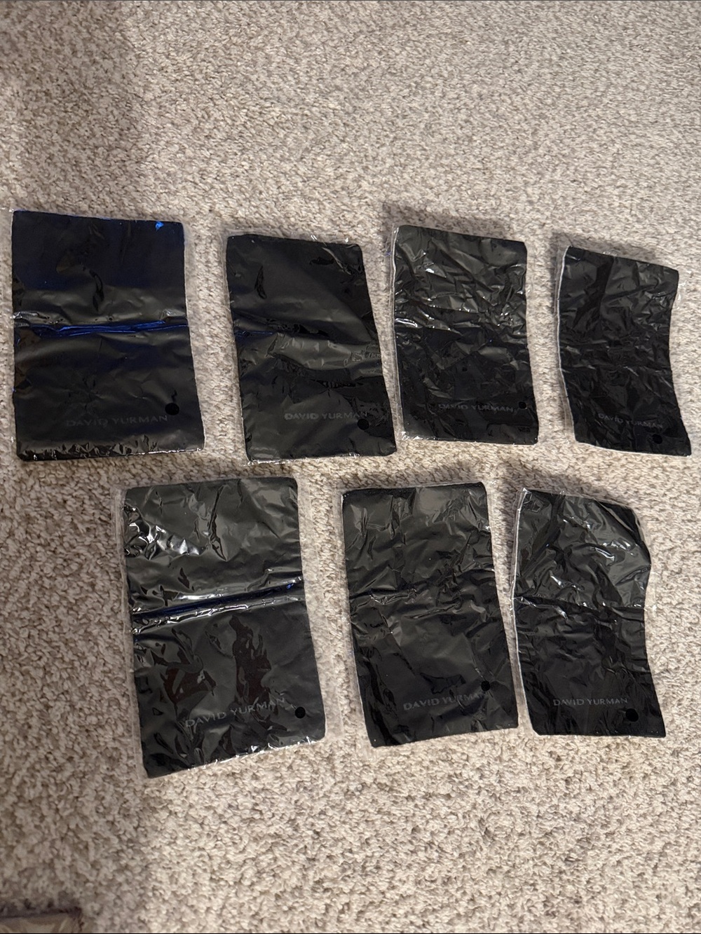 NEW David Yurman Polishing Cloth Lot - 7 in Total